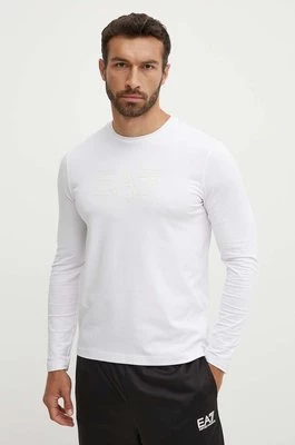 EA7 Emporio Armani longsleeve męski kolor biały z nadrukiem PJVQZ.6DPT64