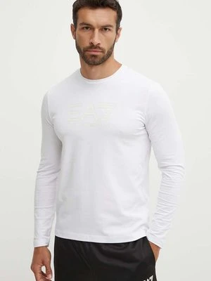 EA7 Emporio Armani longsleeve męski kolor biały z nadrukiem PJVQZ.6DPT64