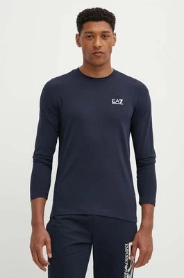 EA7 Emporio Armani longsleeve męski kolor granatowy gładki PJVQZ.8NPT28