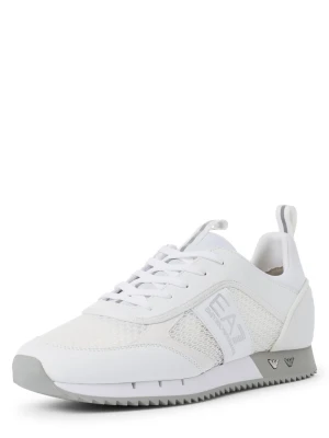 EA7 Emporio Armani Męskie buty sportowe Mężczyźni Syntetyczny biały wzorzysty,