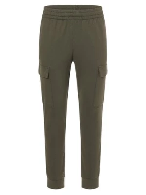 EA7 Emporio Armani Męskie spodnie dresowe Mężczyźni Bawełna zielony jednolity,