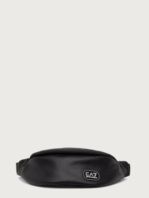 EA7 Emporio Armani nerka z imitacji skóry czarny