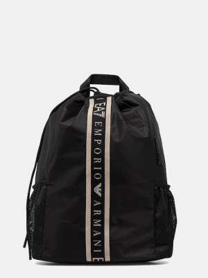 EA7 Emporio Armani plecak damski kolor czarny duży z nadrukiem AF13709.7W000358