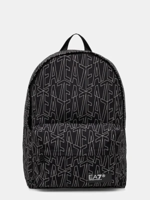 EA7 Emporio Armani plecak kolor czarny duży wzorzysty AF10465.7X000001