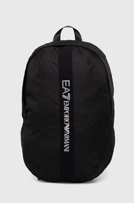 EA7 Emporio Armani plecak kolor czarny duży z nadrukiem 4F931.249504