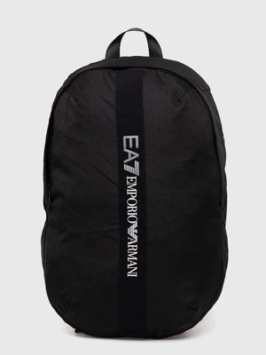 EA7 Emporio Armani plecak kolor czarny duży z nadrukiem 4F931.249504