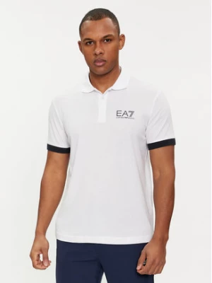 EA7 Emporio Armani Polo 3DPF03 PJ02Z 1100 Biały Regular Fit