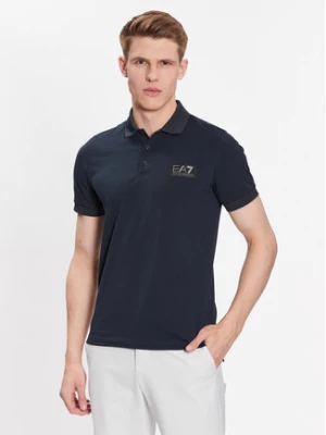 EA7 Emporio Armani Polo 3RPF78 PJBVZ 1578 Granatowy Regular Fit