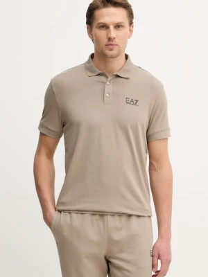 EA7 Emporio Armani polo męskie bawełniane z elastanem