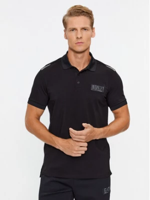 EA7 Emporio Armani Polo 6RPF78 PJBVZ 1200 Czarny Regular Fit