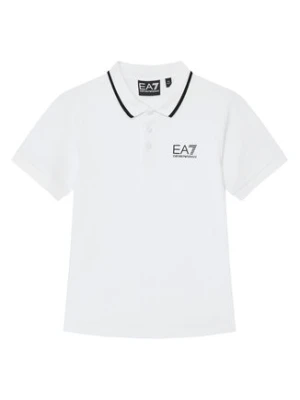 EA7 Emporio Armani Polo 7B000023 AF12901 U0002 Biały Regular Fit