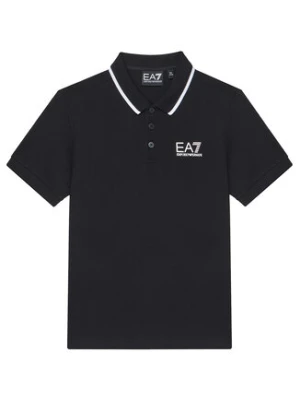EA7 Emporio Armani Polo 7B000023 AF12901 UC001 Czarny Regular Fit