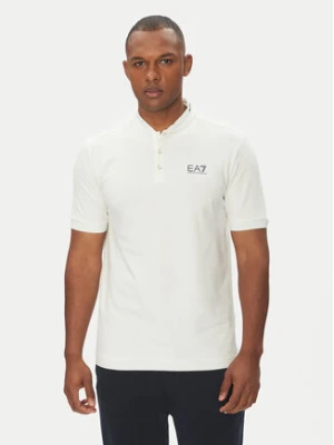 EA7 Emporio Armani Polo 7M000183 AF13511 U0005 Biały Regular Fit