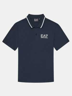 EA7 Emporio Armani Polo 8NBF51 BJ02Z 1562 Granatowy Regular Fit