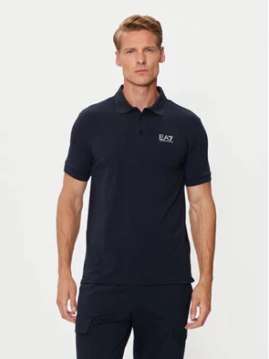 EA7 Emporio Armani Polo 8NPF14 PJVQZ 0562 Granatowy Regular Fit