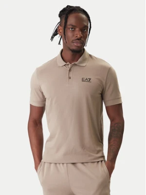 EA7 Emporio Armani Polo 8NPF14 PJVQZ U6167 Beżowy Regular Fit