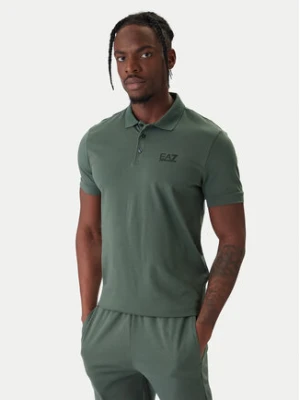 EA7 Emporio Armani Polo 8NPF14 PJVQZ U7260 Zielony Regular Fit