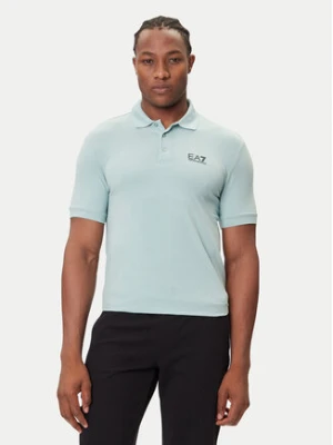 EA7 Emporio Armani Polo 8NPF14 PJVQZ U9066 Niebieski Regular Fit