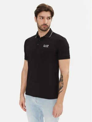 EA7 Emporio Armani Polo 8NPF16 PJVUZ 1200 Czarny Slim Fit