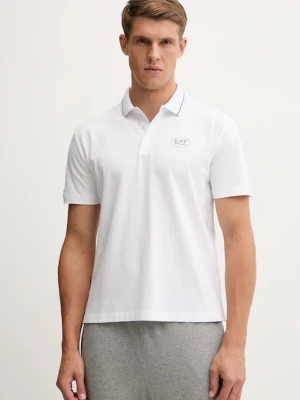 EA7 Emporio Armani polo męski kolor biały gładki AF13511.7M000847