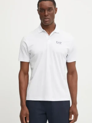 EA7 Emporio Armani polo męski kolor biały z nadrukiem AF13530.7M000180