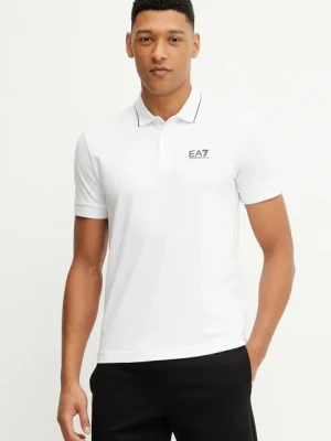 EA7 Emporio Armani polo męski kolor biały z nadrukiem PJVUZ.8NPF16