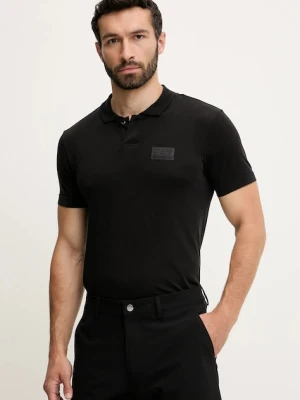 EA7 Emporio Armani polo męski kolor czarny z aplikacją AF13863.7M000091