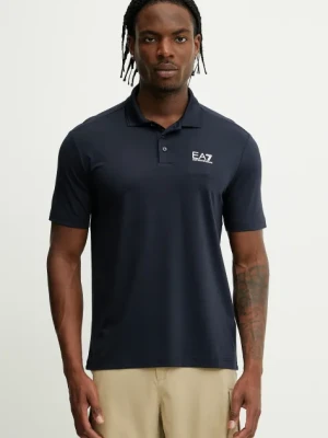 EA7 Emporio Armani polo męski kolor czarny z nadrukiem AF13530.7M000180