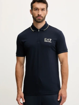 EA7 Emporio Armani polo męski kolor granatowy z nadrukiem AF13739.7M000669