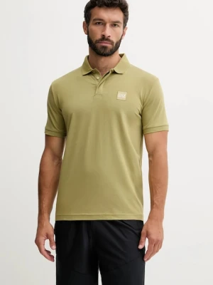 EA7 Emporio Armani polo męski kolor zielony gładki AF10373.7M000901
