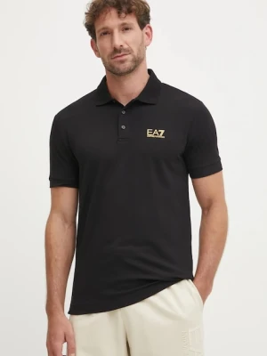 EA7 Emporio Armani polo męskie bawełniane z elastanem