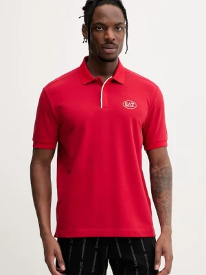 EA7 Emporio Armani polo męskie z bawełną