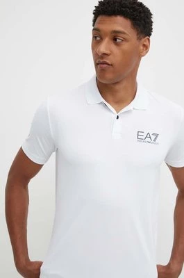 EA7 Emporio Armani polo treningowe kolor biały gładki PJEMZ.8NPF23