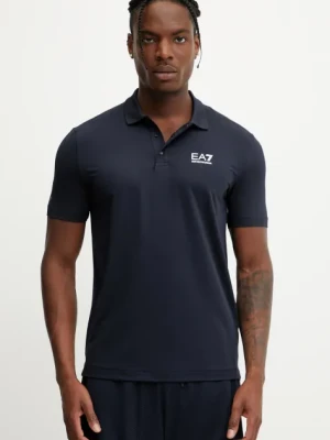 EA7 Emporio Armani polo treningowe męski kolor granatowy z nadrukiem AF13755.7M000168