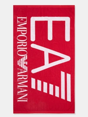 EA7 Emporio Armani ręcznik bawełniany kolor czerwony AF13300.7X000102