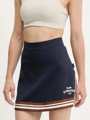 EA7 Emporio Armani spódnica kolor granatowy mini rozkloszowana AF12114.7W000501