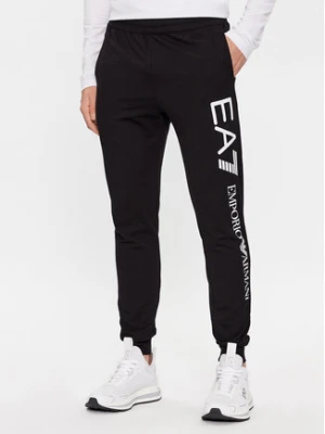EA7 Emporio Armani Spodnie dresowe 7M000571 AF13512 MC001 Czarny Regular Fit