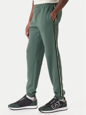 EA7 Emporio Armani Spodnie dresowe 7M001482 AF12660 U7260 Zielony Regular Fit