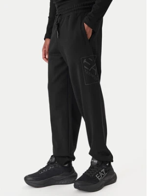 EA7 Emporio Armani Spodnie dresowe 7M001492 AF17787 UC001 Czarny Regular Fit