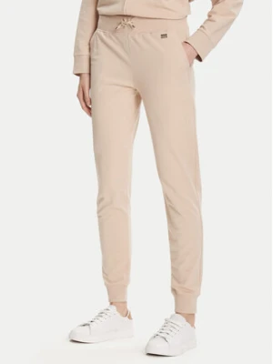 EA7 Emporio Armani Spodnie dresowe 7W000461 AF13135 U1046 Beżowy Regular Fit