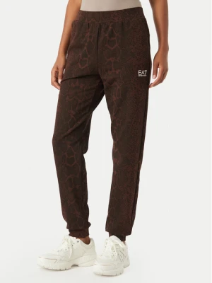 EA7 Emporio Armani Spodnie dresowe 7W001416 AF26043 F6007 Brązowy ciemny Regular Fit