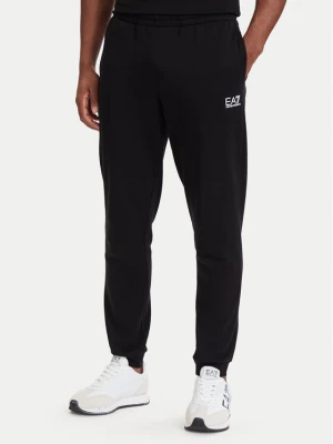 EA7 Emporio Armani Spodnie dresowe 8NPP64 PJVTZ 1200 Czarny Regular Fit