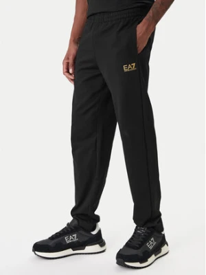 EA7 Emporio Armani Spodnie dresowe 8NPP65 PJVRZ MC004 Czarny Regular Fit