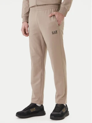 EA7 Emporio Armani Spodnie dresowe 8NPP65 PJVRZ U6167 Beżowy Regular Fit