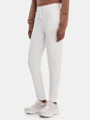 EA7 Emporio Armani Spodnie dresowe 8NTP66 TJ9RZ U0002 Biały Regular Fit