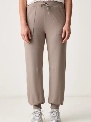 EA7 Emporio Armani spodnie dresowe damskie brązowy
