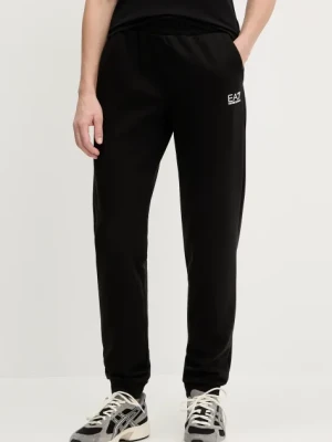 EA7 Emporio Armani spodnie dresowe damskie kolor czarny z nadrukiem AF10443.7W000075