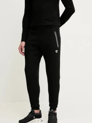 EA7 Emporio Armani spodnie dresowe męskie kolor czarny gładkie PJ4EZ.8NPP63