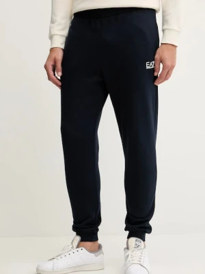 EA7 Emporio Armani spodnie dresowe męskie kolor granatowy melanżowe PJVTZ.8NPP64