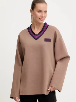 EA7 Emporio Armani sweter damska kolor beżowy lekki AF18425.7X000388